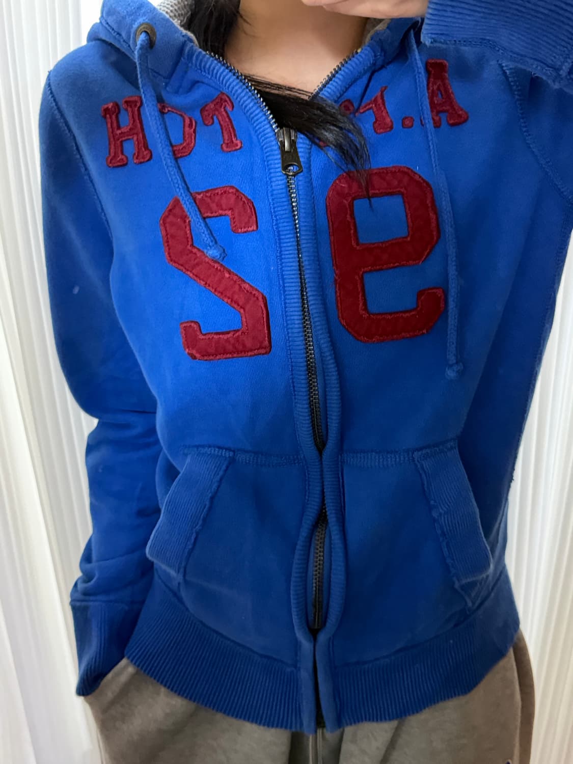 아베크롬비 블루 후드집업 s 상품이미지1