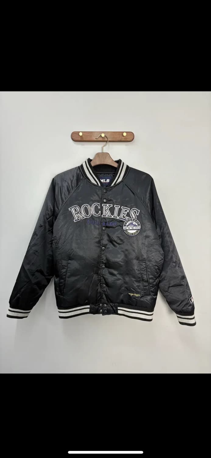 MLB 콜로라도 로커스 블랙 바시티 자켓 H1628 상품이미지2