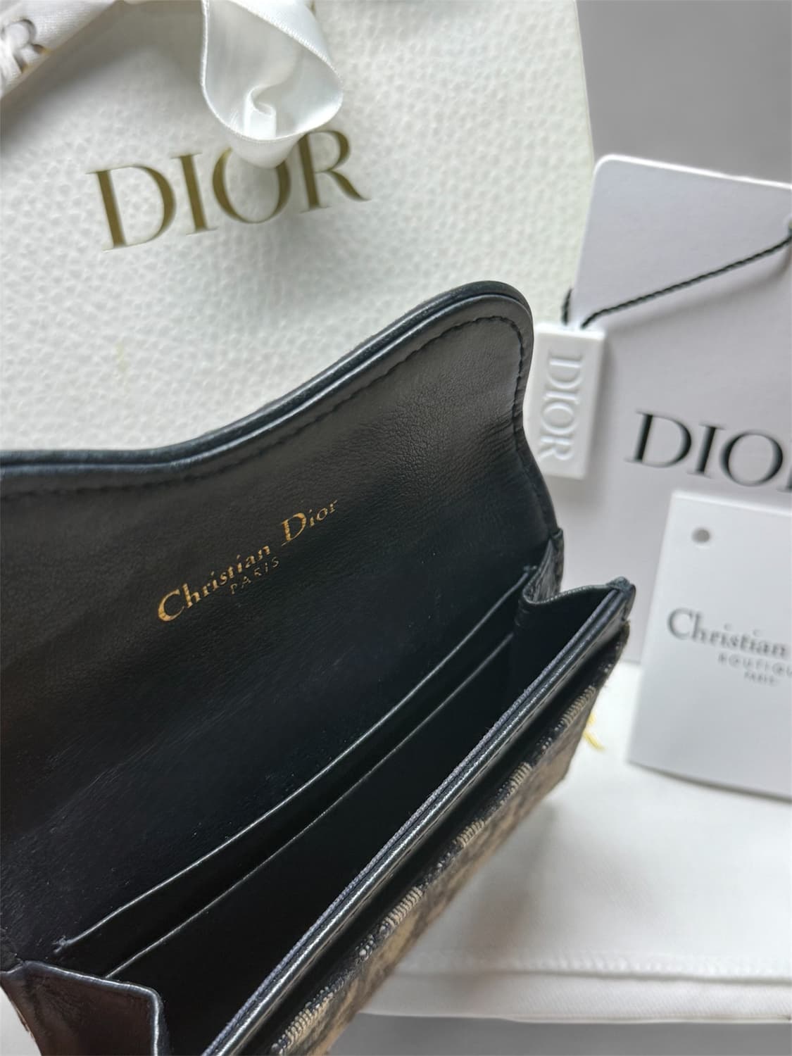 [급처 / 풀구성] 디올 오블리크 새들 플랩 여성 카드지갑 상품이미지6