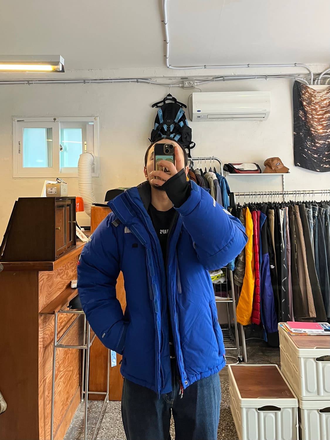 노스페이스 히말라야1패딩 블루 상품이미지2