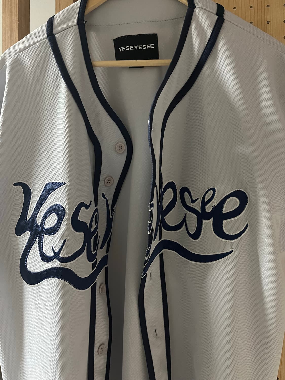 YESEYESEE Baseball Jersey 야구 저지 grey (L) 상품이미지2