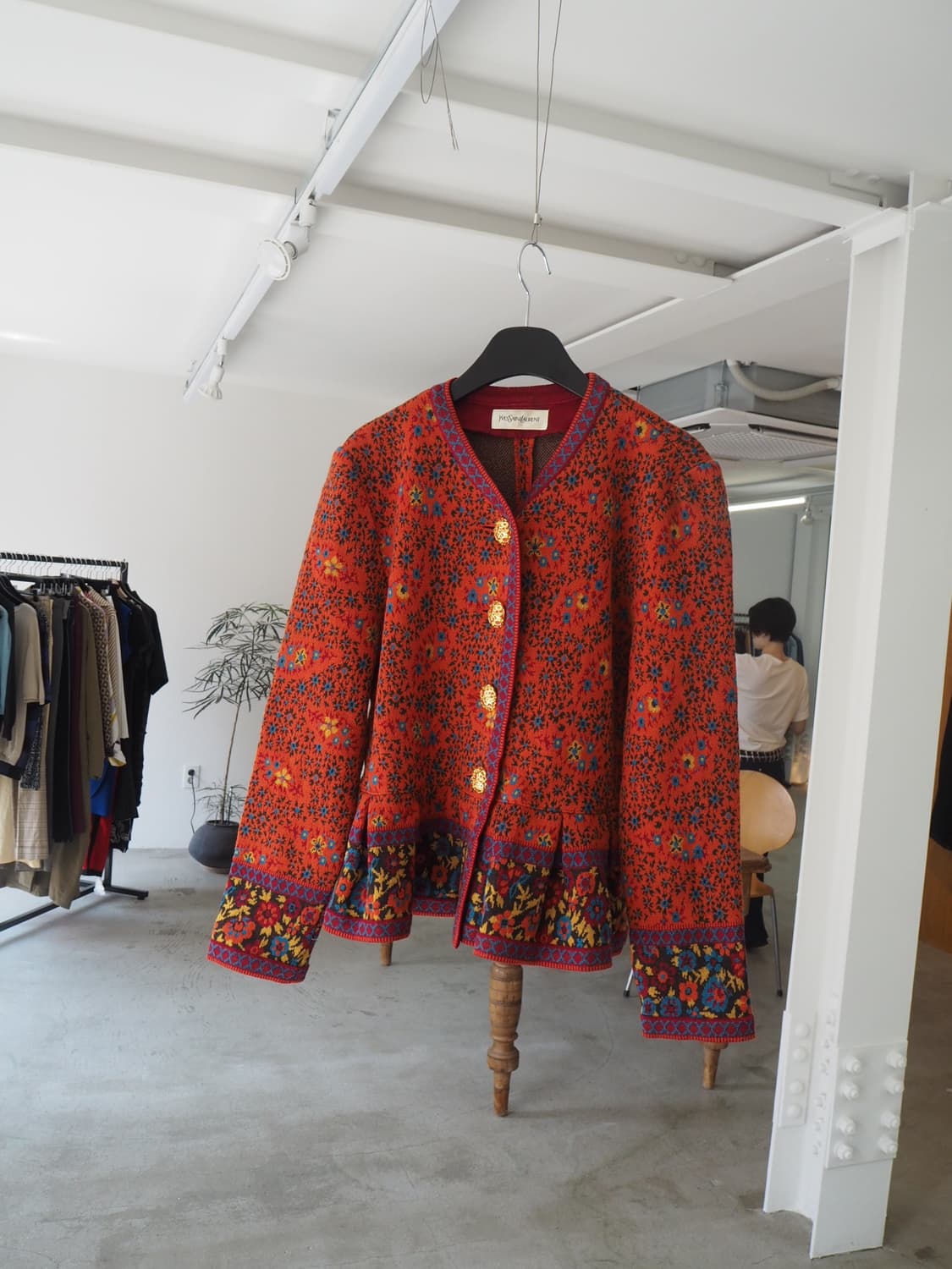YVES SAIN LAURENT floral cardigan  상품이미지1
