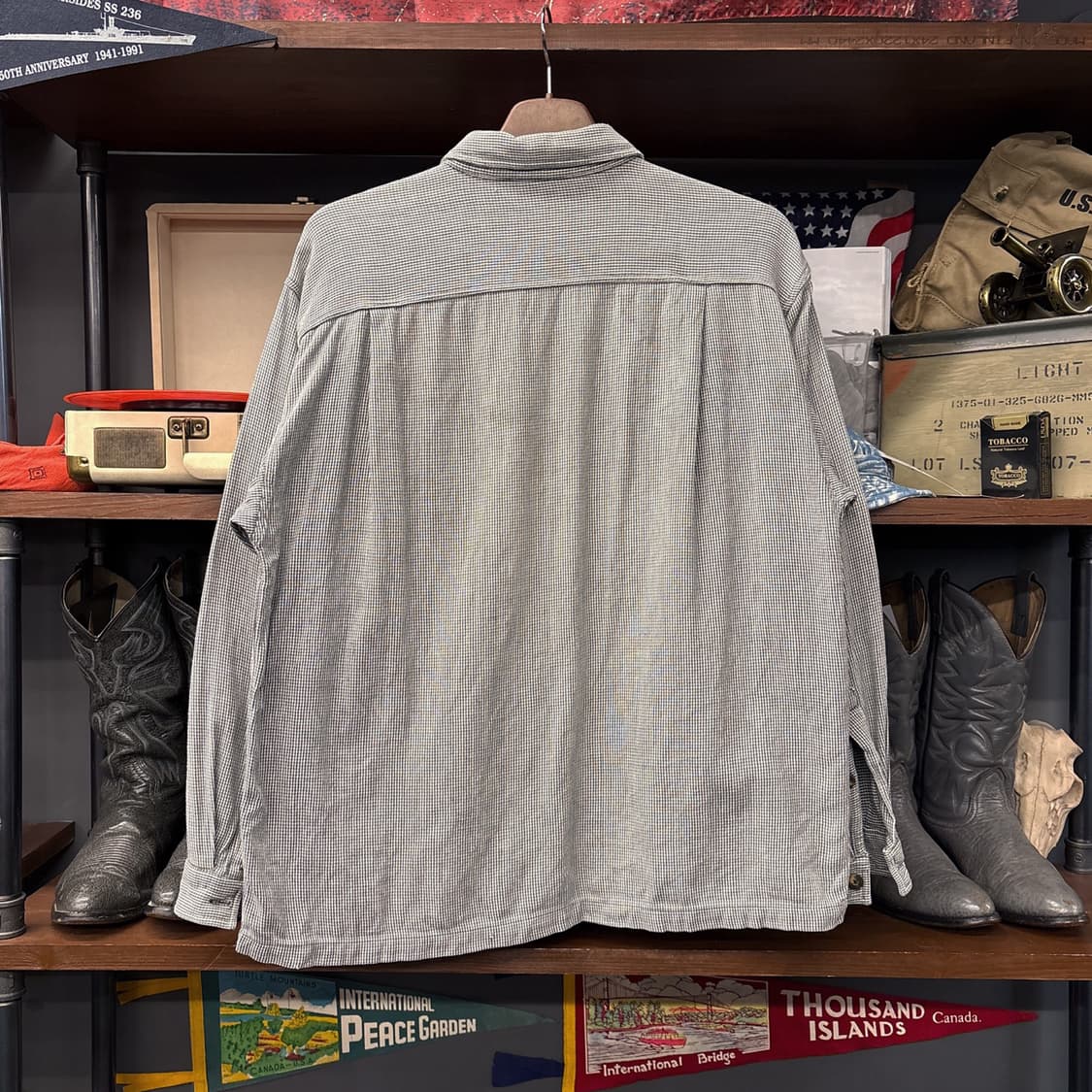 파타고니아 마이크로 핀 체크 코튼 워크셔츠 N1020 상품이미지2