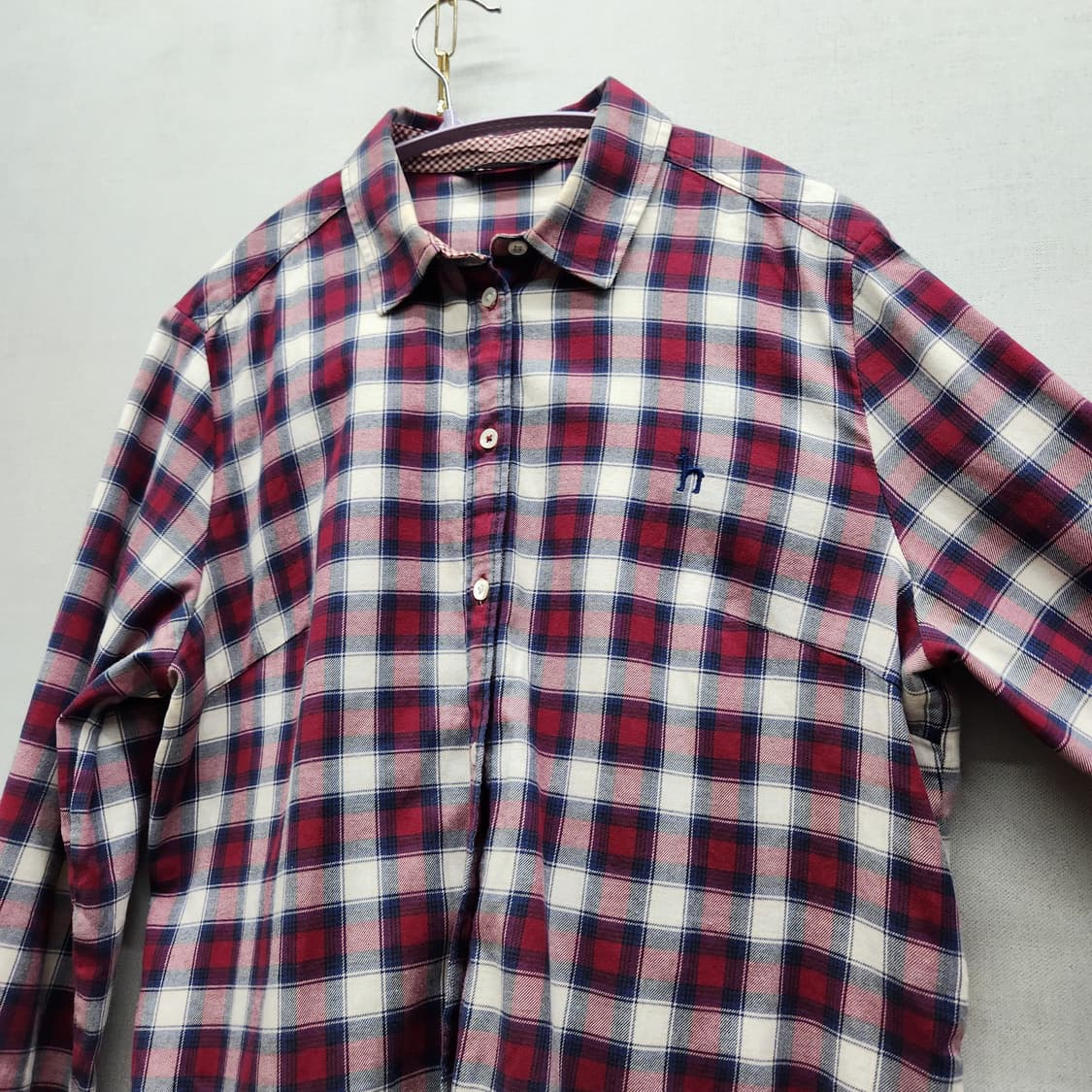헤지스 로고 체크 셔츠 95(M) 상품이미지3