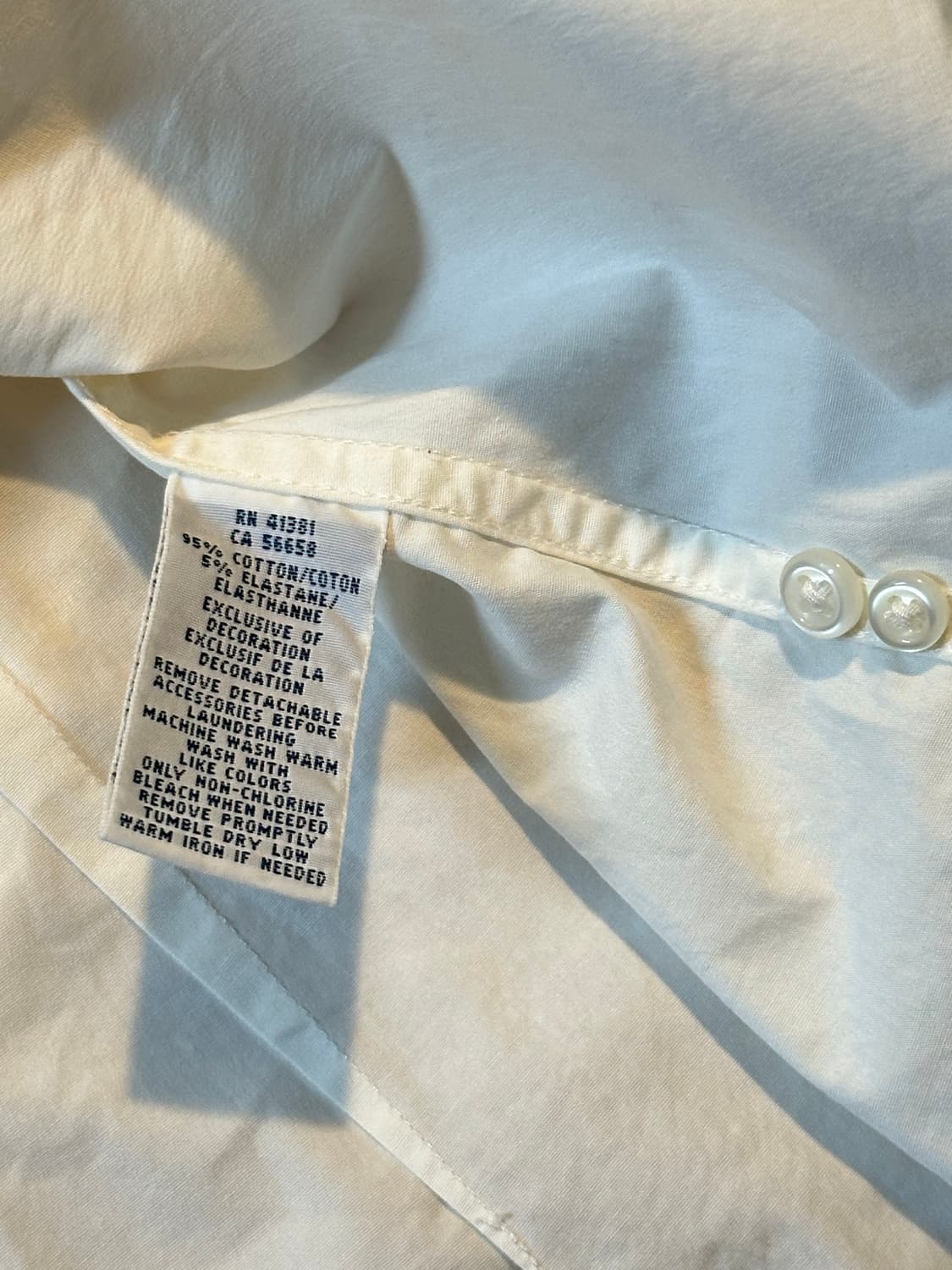 폴로 랄프로렌 신형 네이비포니 솔리드 셔츠 화이트 8호 상품이미지6