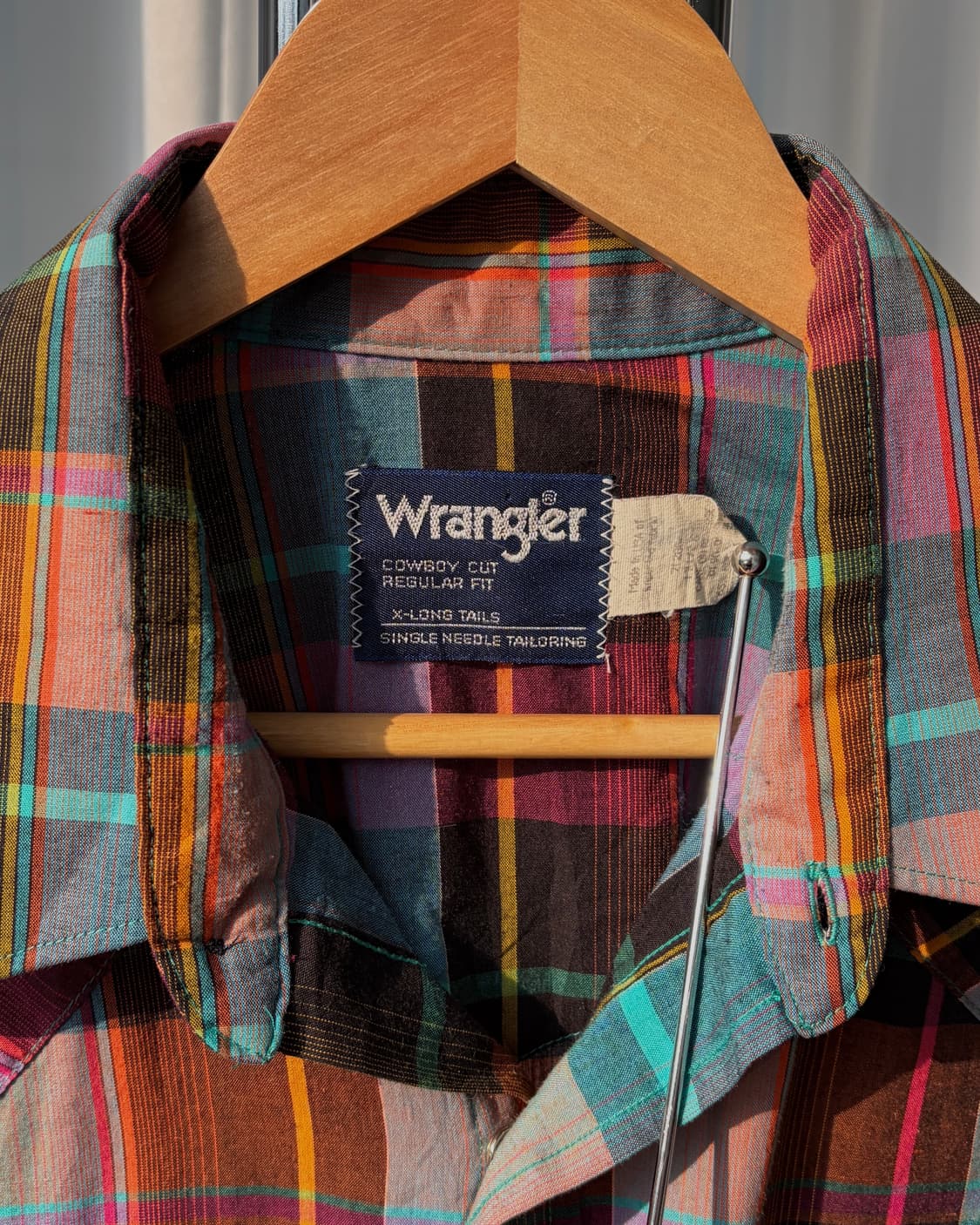 [XL]랭글러 Wrangler 마드라스 카우보이 웨스턴 셔츠 상품이미지9