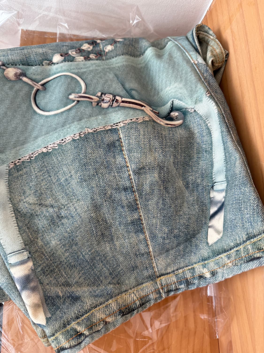 [48]아크네 스튜디오 릴렉스드 핏 2006 화이트 그린  상품이미지2