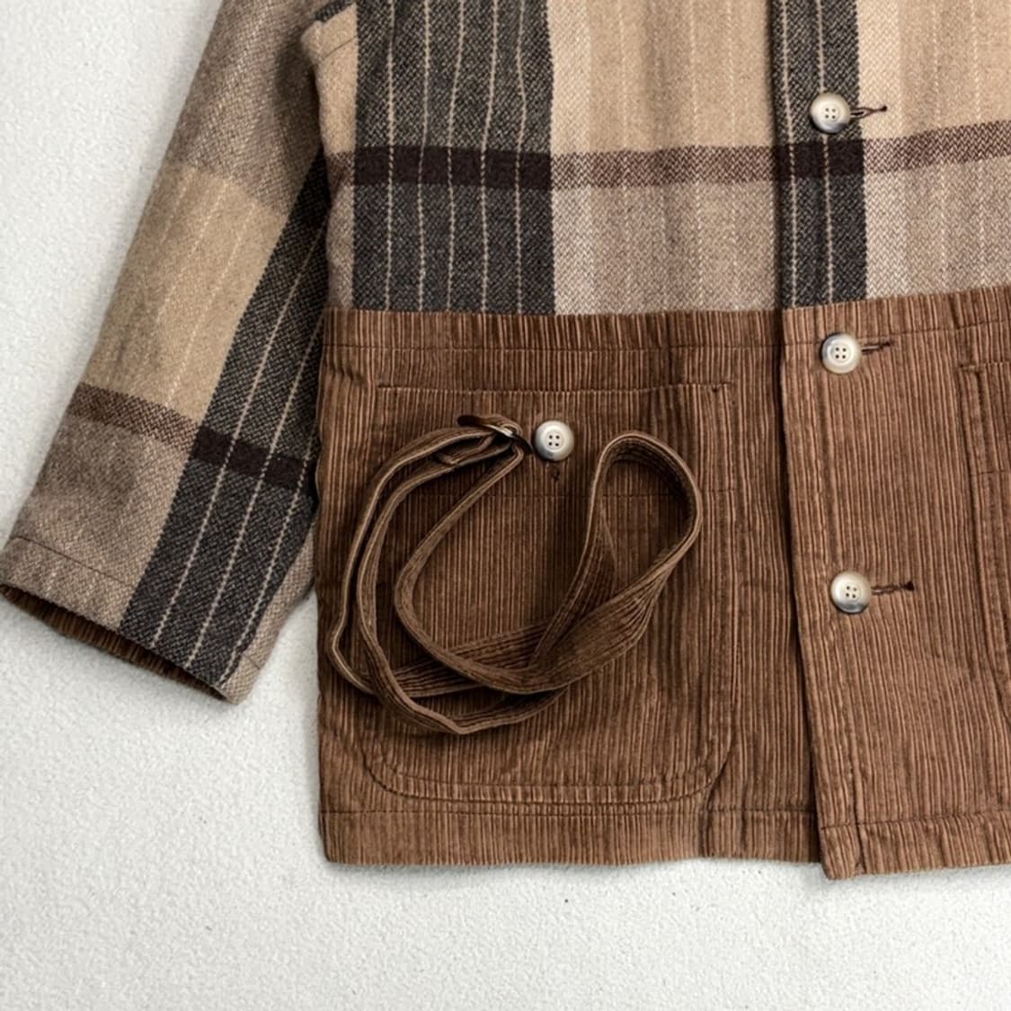 U2 CLOTHING 플레이드 패턴 필드 자켓 M 상품이미지2