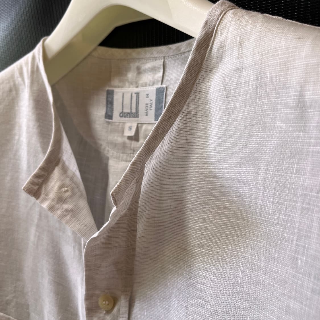 S) 던힐 Made in Italy 린넨 반팔 셔츠  상품이미지4