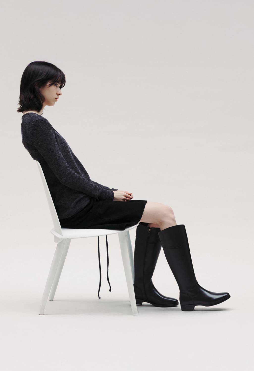 Prague 04 long boots 쿠에른 소가죽 롱부츠 상품이미지7