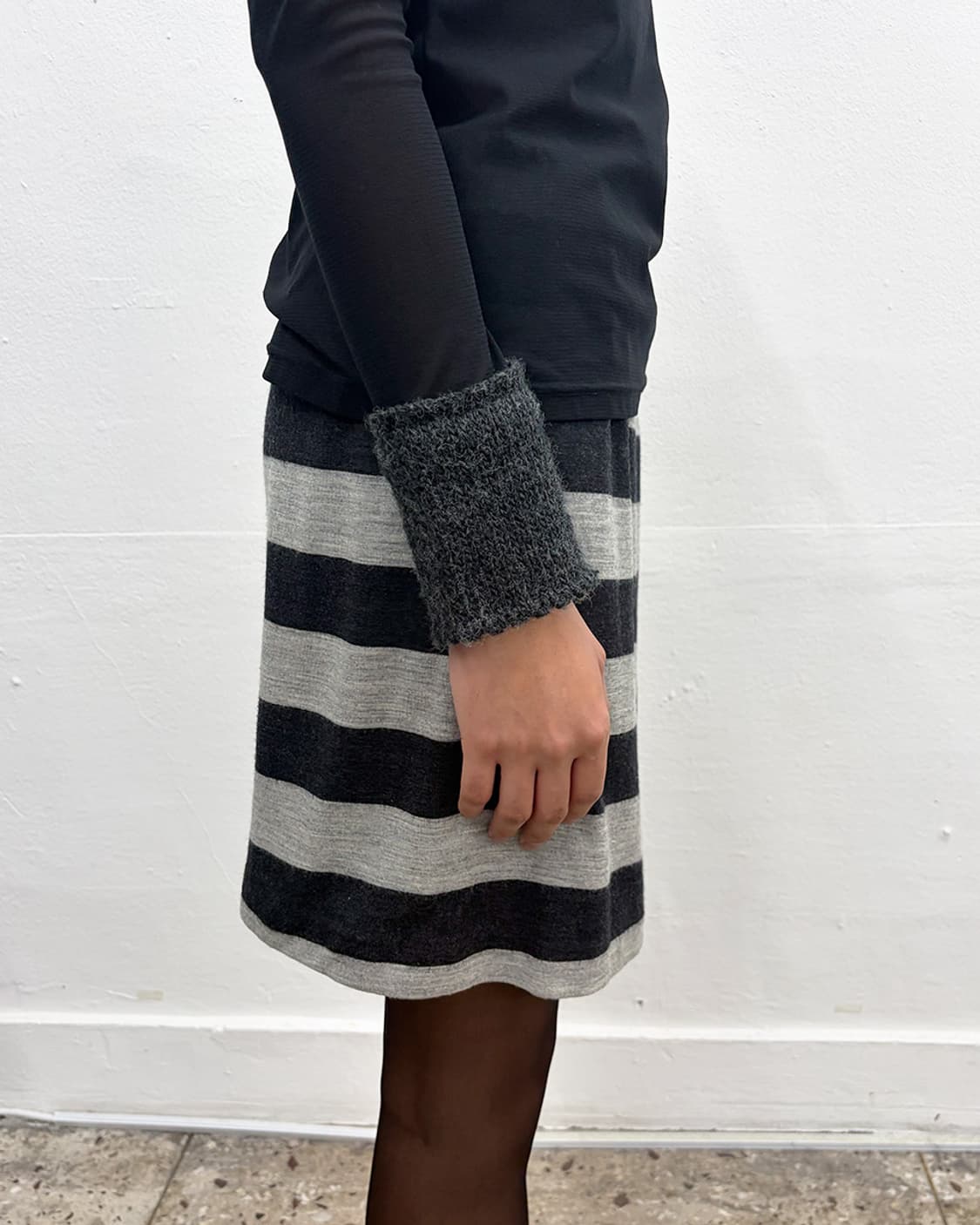 리츠코 시라하마 니트-커프스 시어 탑 상품이미지4