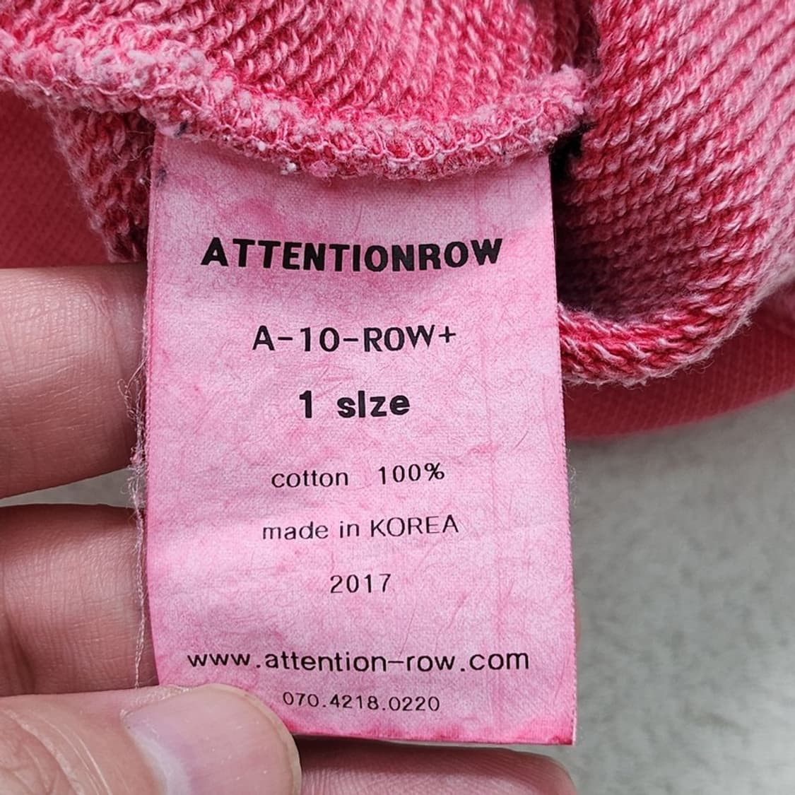 ATTENTIONROW 피그먼트 오버핏 맨투맨 1 size 상품이미지7