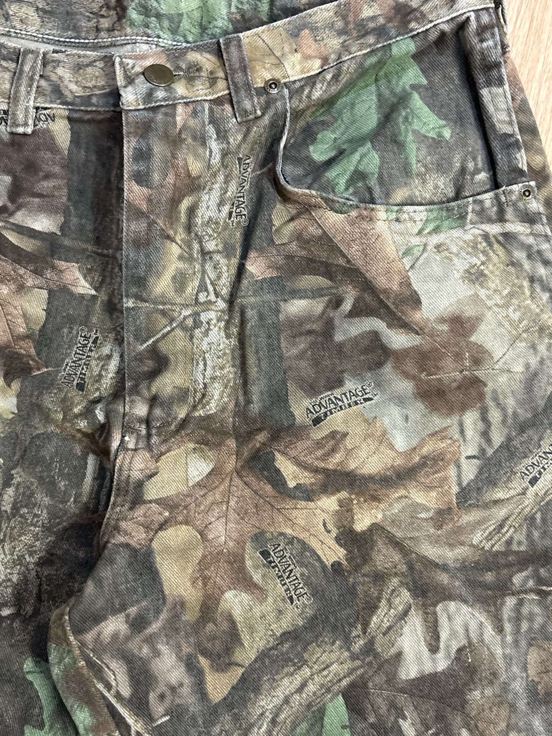 Made in USA 빈티지 랭글러 리얼트리 카모 팬츠 34 상품이미지5