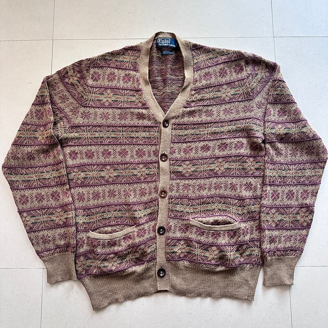 90s 폴로 랄프로렌 페어아일 가디건 M 상품이미지1