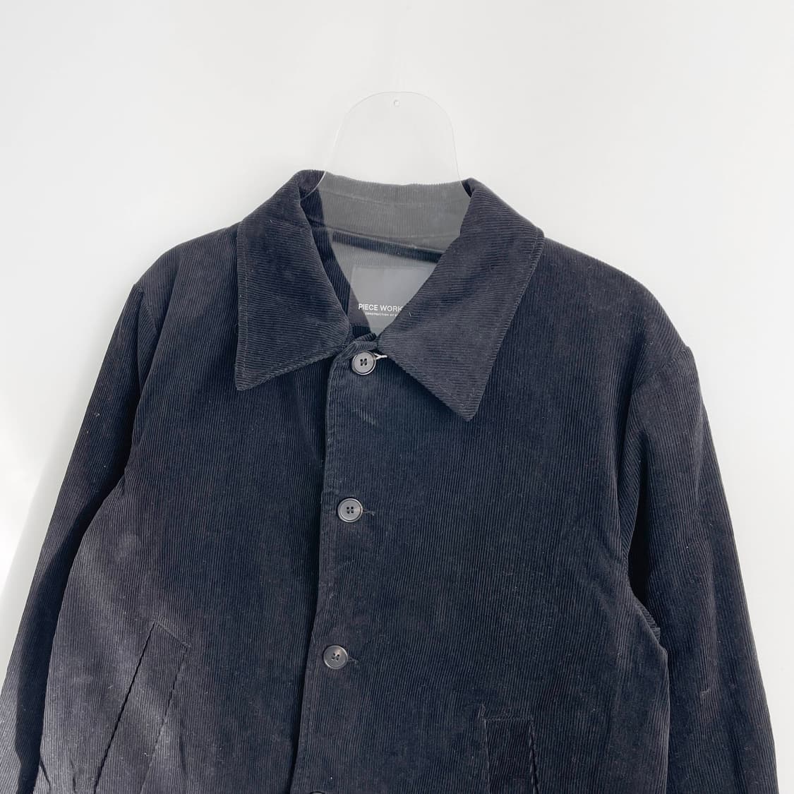 F2 피스워커(PIECE WORKER) 블랙 코듀로이 자켓 M사이즈 상품이미지2