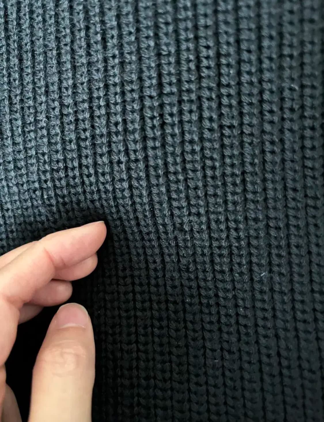 코스 울 니트 하프 집스웨터 블랙 S 상품이미지3