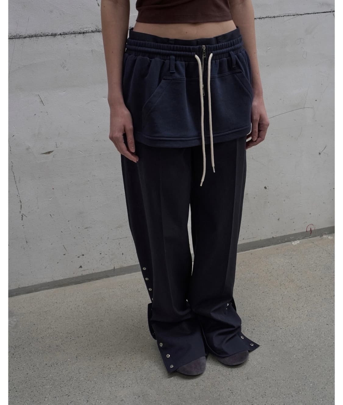 엘씨디씨 티엠 Side Snap Wide Trousers (Nany) 상품이미지3