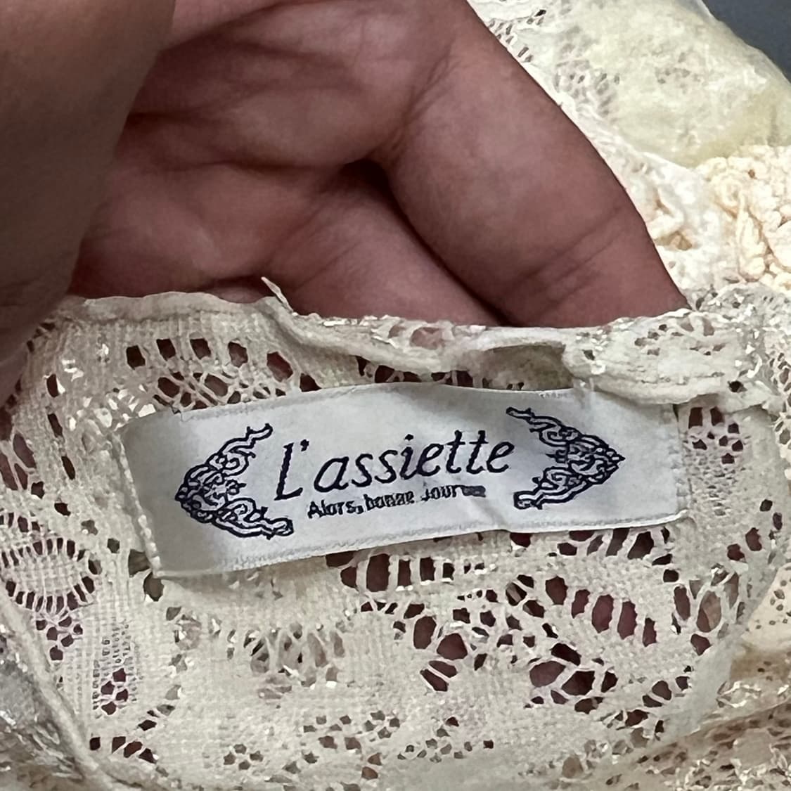 lassiette 플라워 펀칭 슬리브리스+스커트 셋업 y18156  상품이미지4