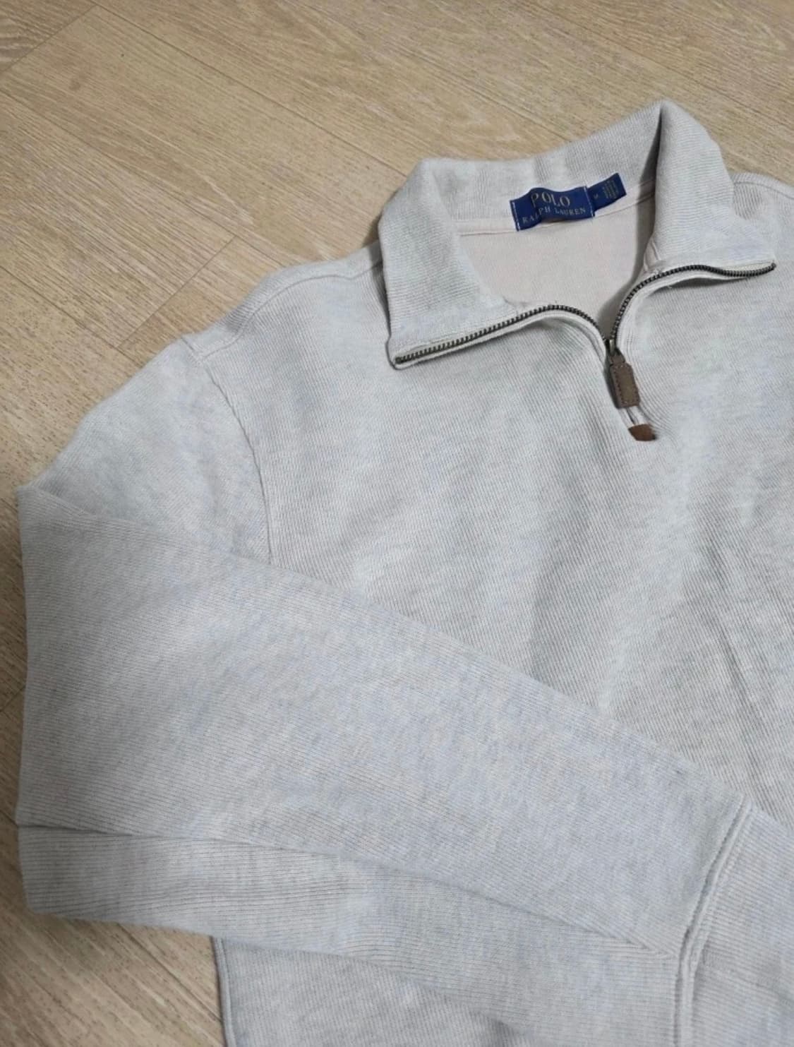 폴로 랄프로렌 반집업 코튼 니트 M 상품이미지3