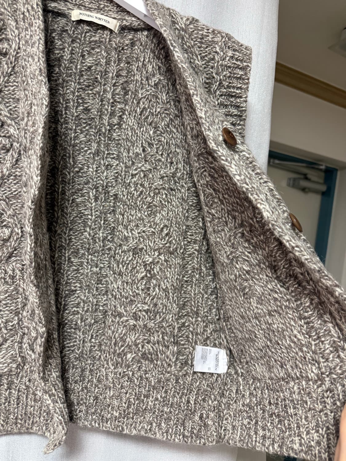 낫띵리튼 컨트리케이블 니트 베스트 상품이미지7