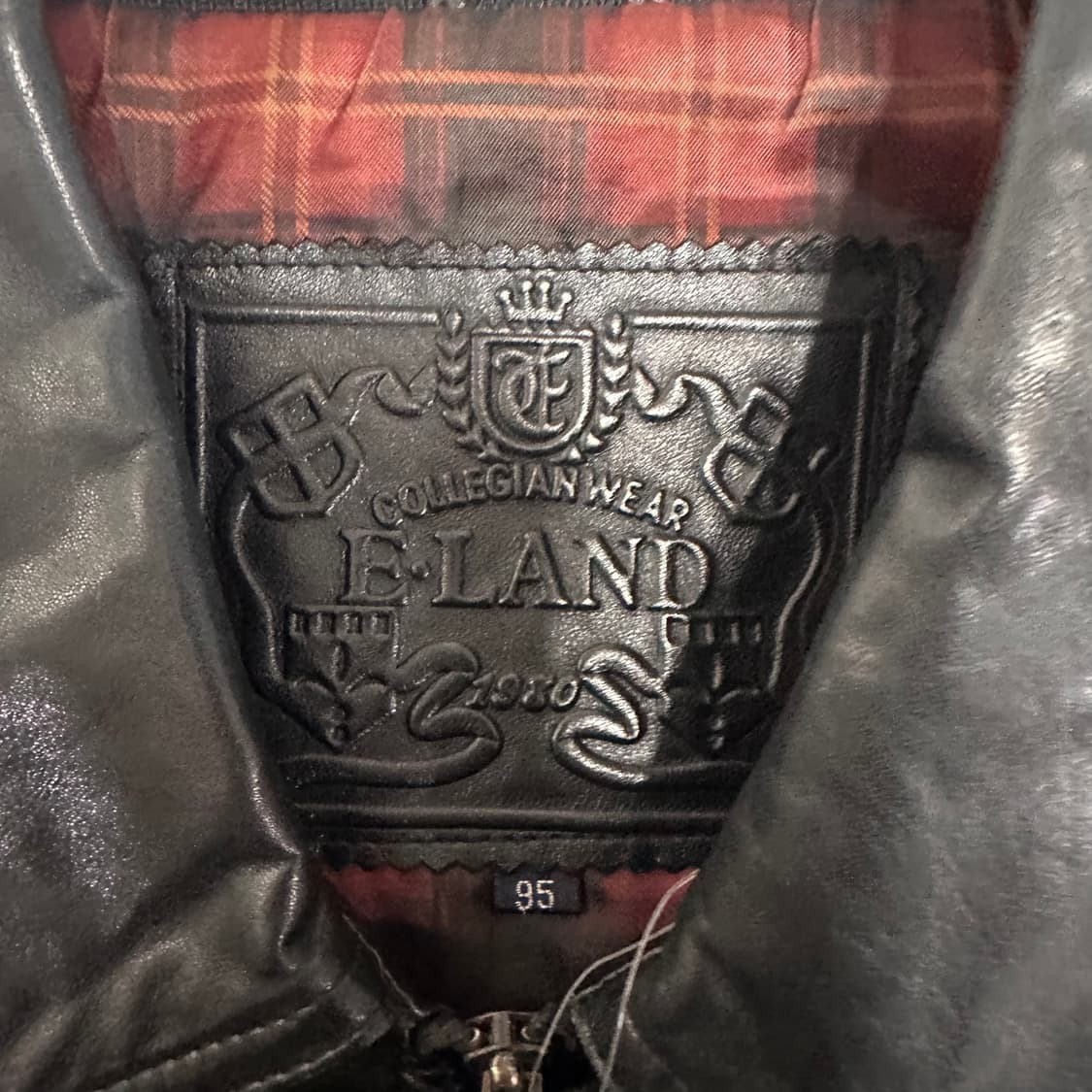 블랙 레더 봄버 자켓 상품이미지4