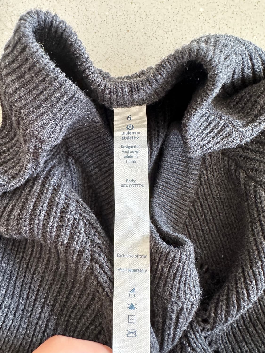 [새상품] lululemon 면100% 니트 룰루레몬 스웨터 상품이미지2