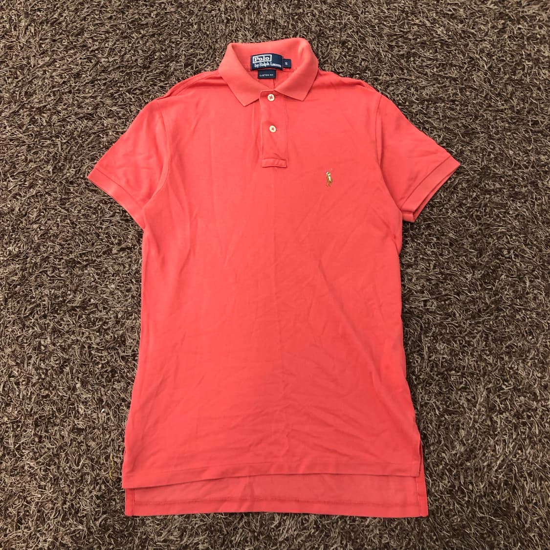 폴로 랄프로렌 포니 핑크 카라 PK 반팔 티셔츠 상품이미지1