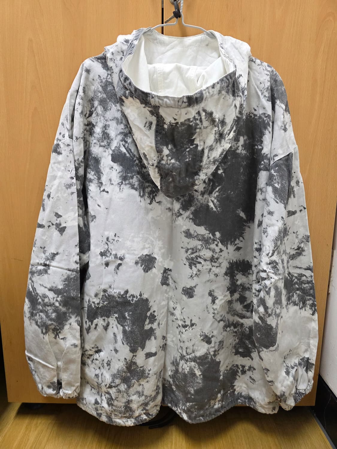 자라 오버핏 스노우 카모 아노락 자켓 XL 상품이미지6