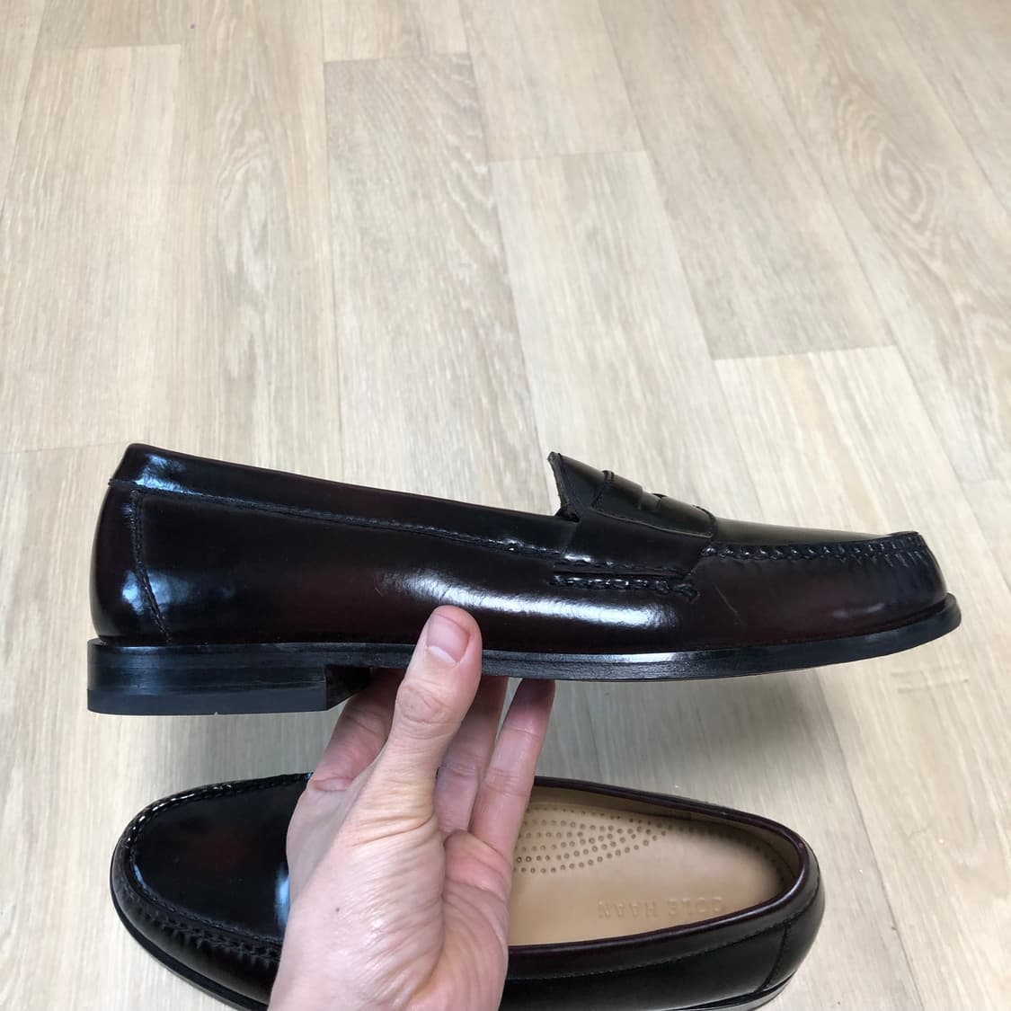 (265-270) 콜한 COLE HAAN 맨즈 핀치 페니 로퍼 버건디 상품이미지5