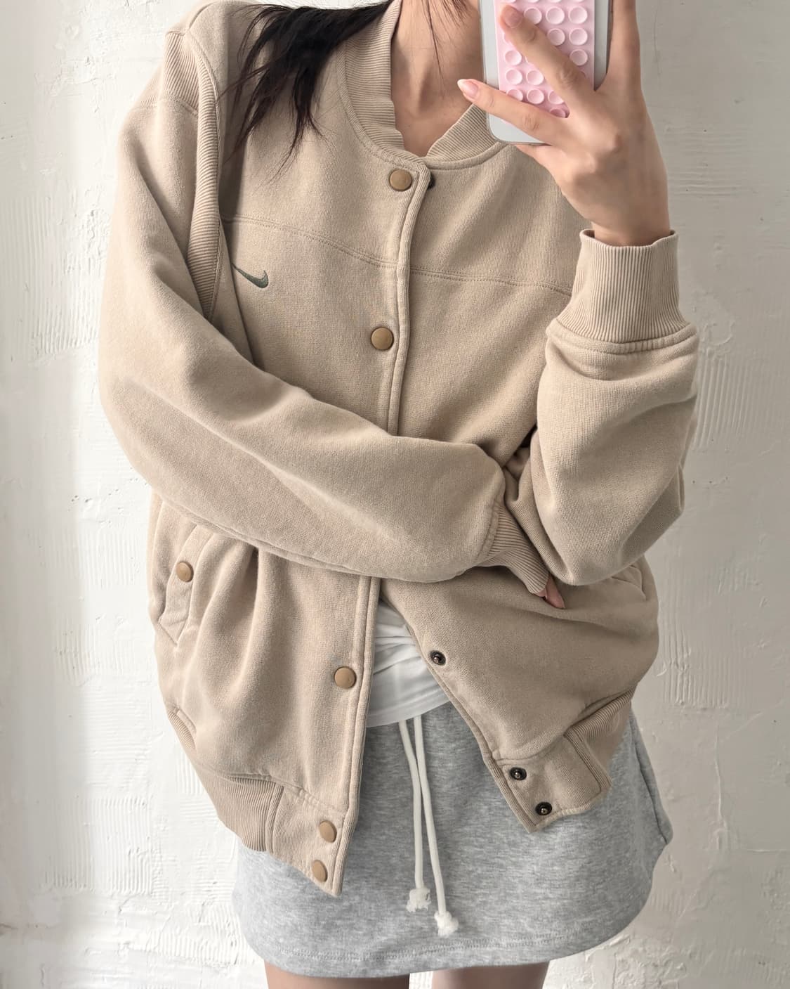 Nike 나이키 00’s 베이지컬러 코튼 스타디움 자켓 상품이미지2