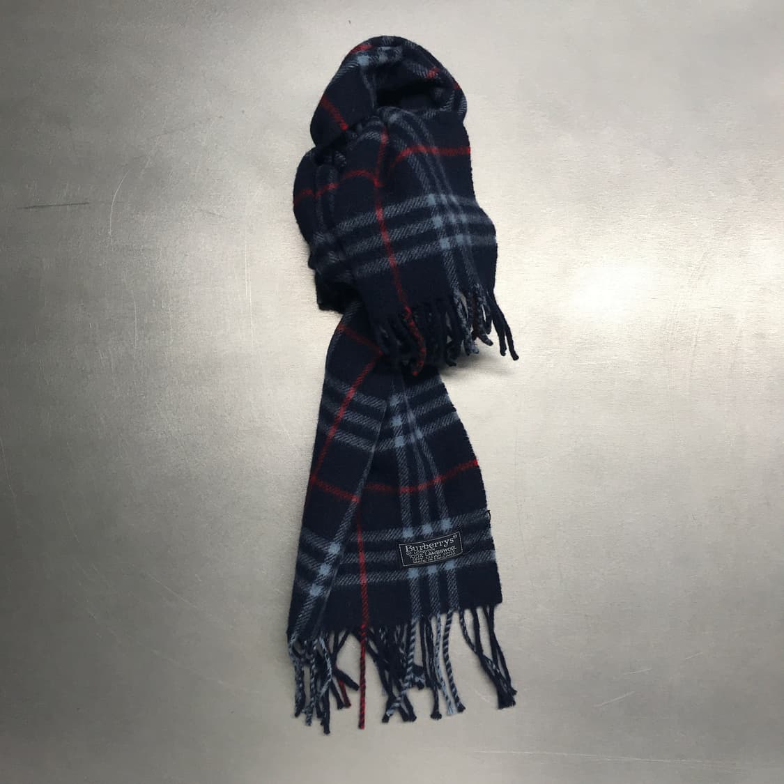 버버리 정품 램스울 머플러 네이비 상품이미지1