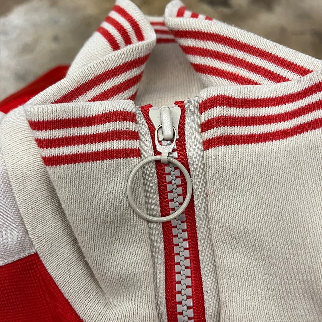 아디다스 레드 베이지 져지 트랙탑 95 상품이미지7