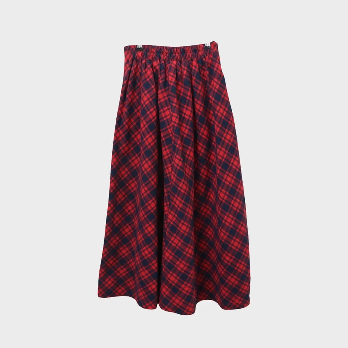 H/S 레드 체크 뒷밴딩 훌 스커트 61435 상품이미지2