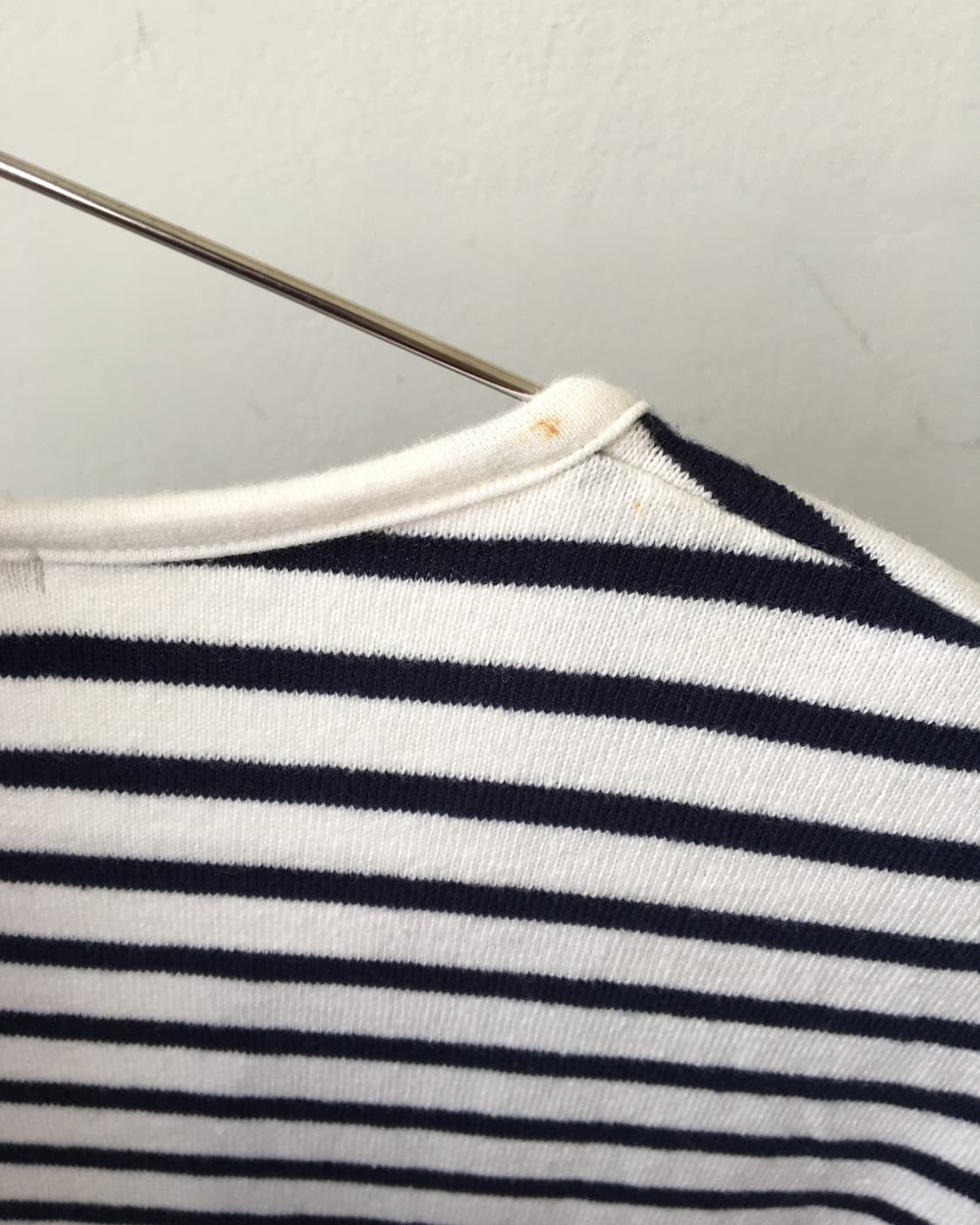 stripe pattern lace up t shirt 상품이미지5