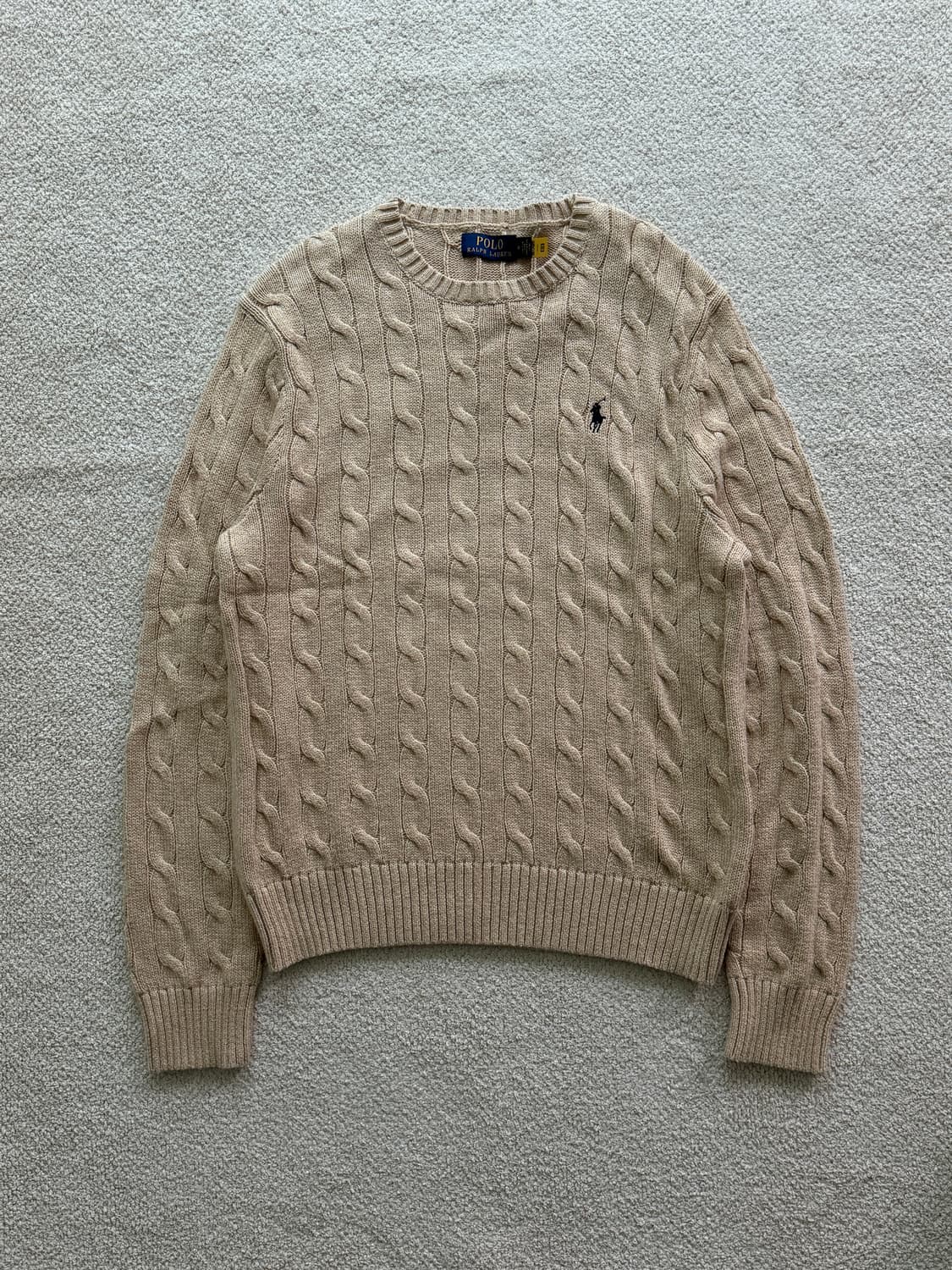 (새상품/정품) 폴로랄프로렌 꽈배기 코튼니트(남성M) 상품이미지2