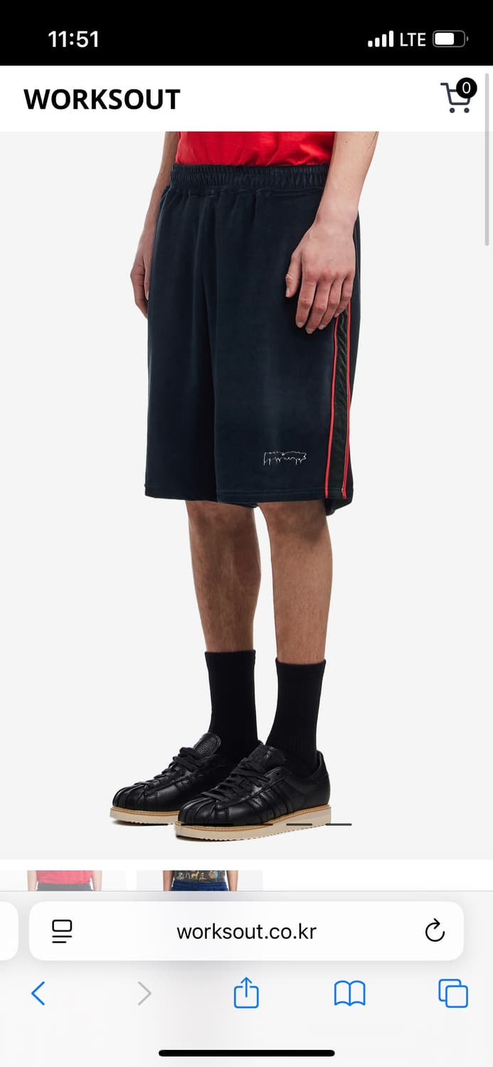 퍼킹어썸 벨루어 반바지 상품이미지1