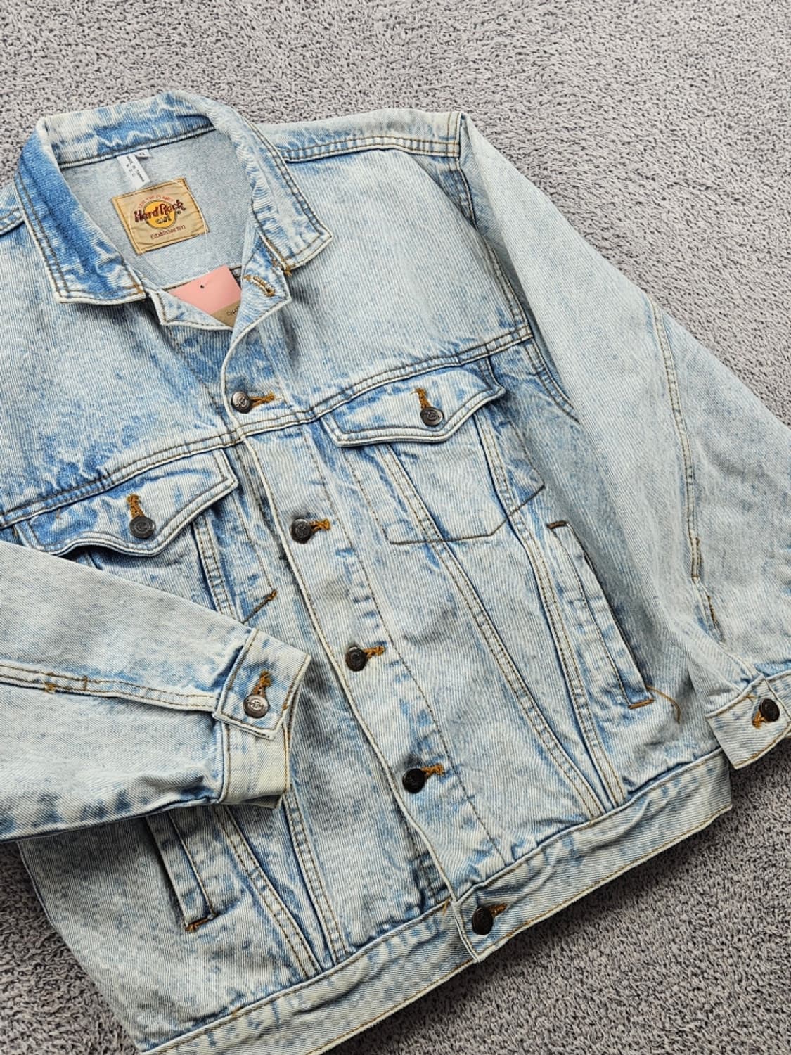 하드락카페 자수 백로고 데님 트러커 자켓 ( S ) / 9409 상품이미지6