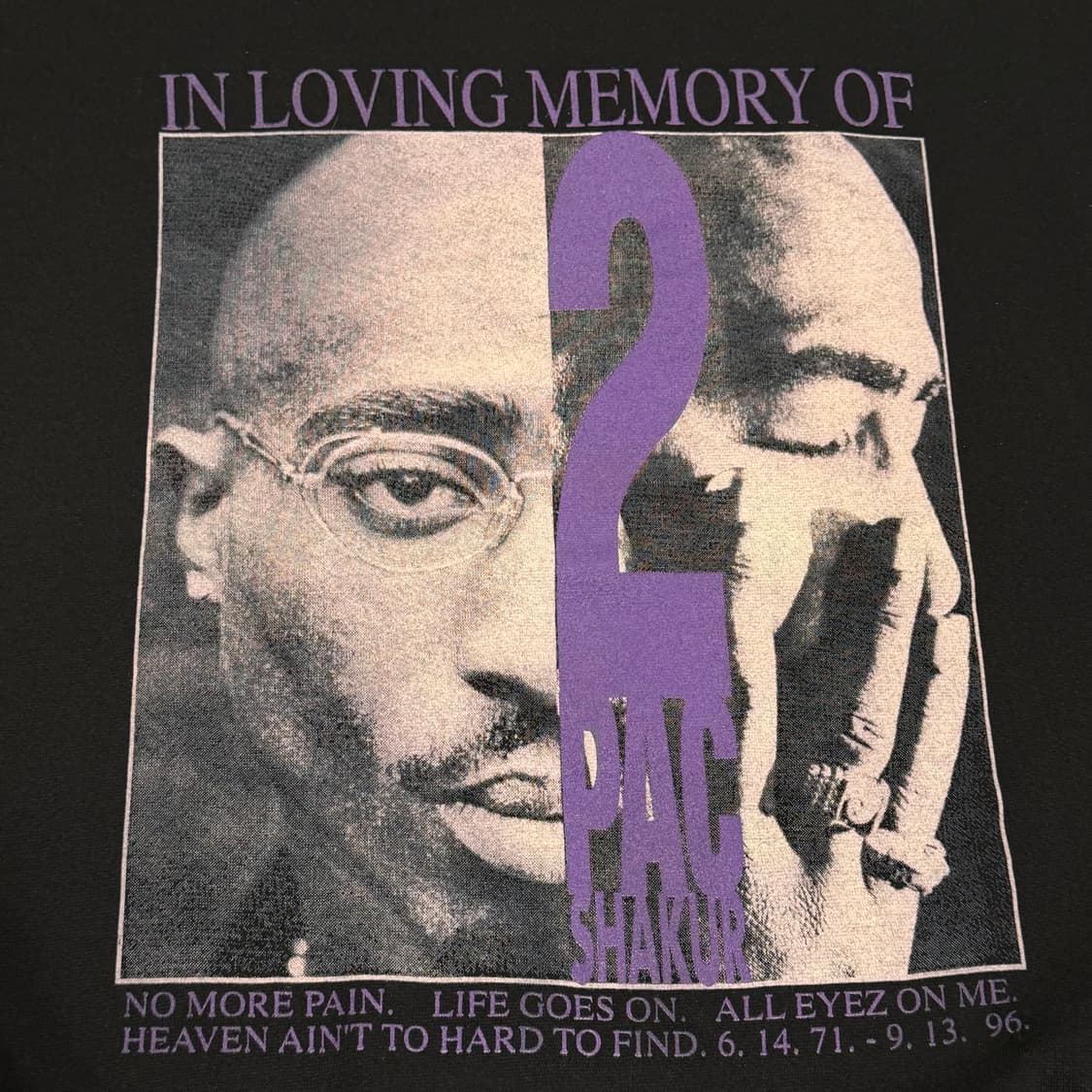 빈티지 90s 2Pac 투팍 메모리얼 스웻셔츠 상품이미지3