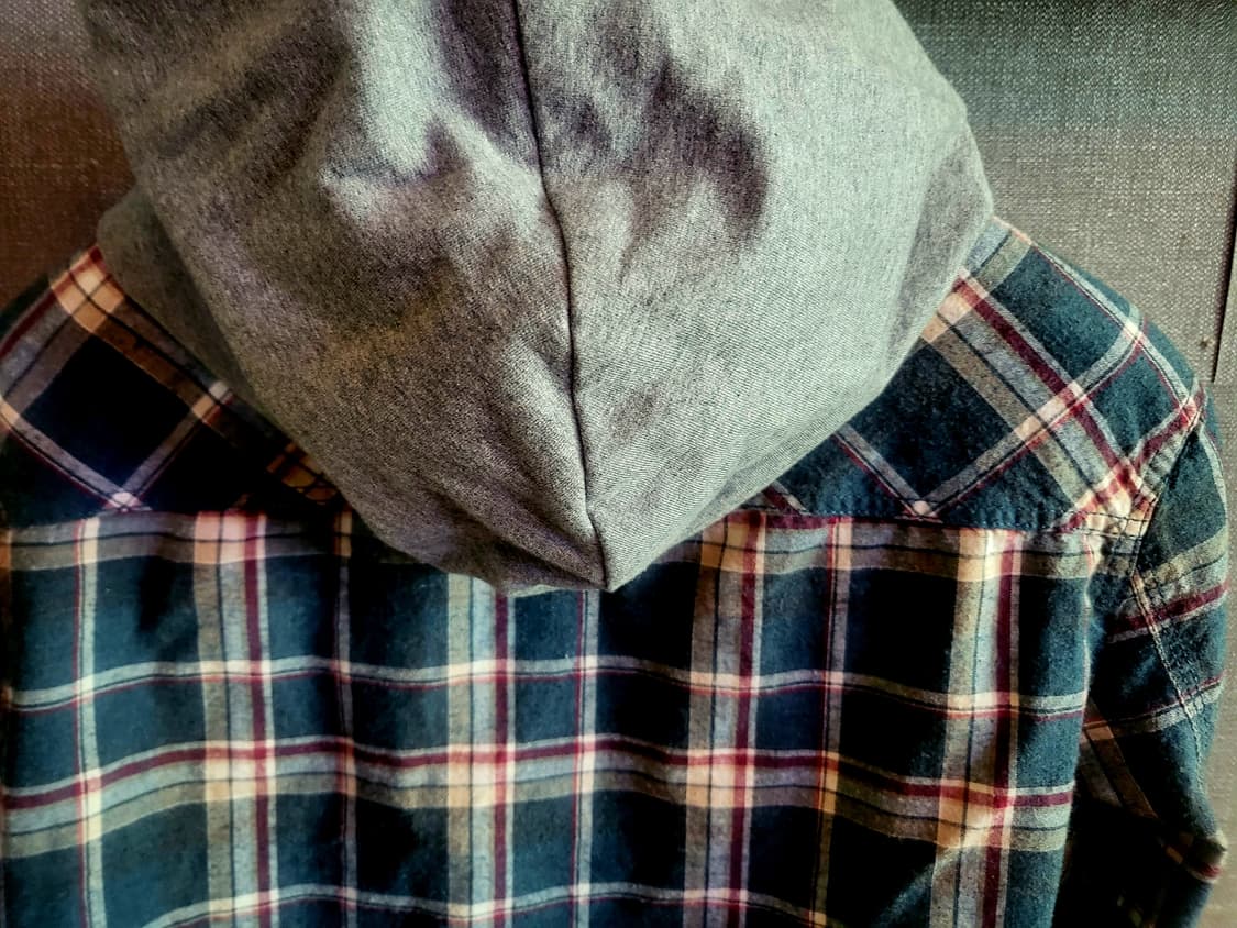 [미사용 새상품] Thursday Island  후드 탈부착 체크셔츠 상품이미지4