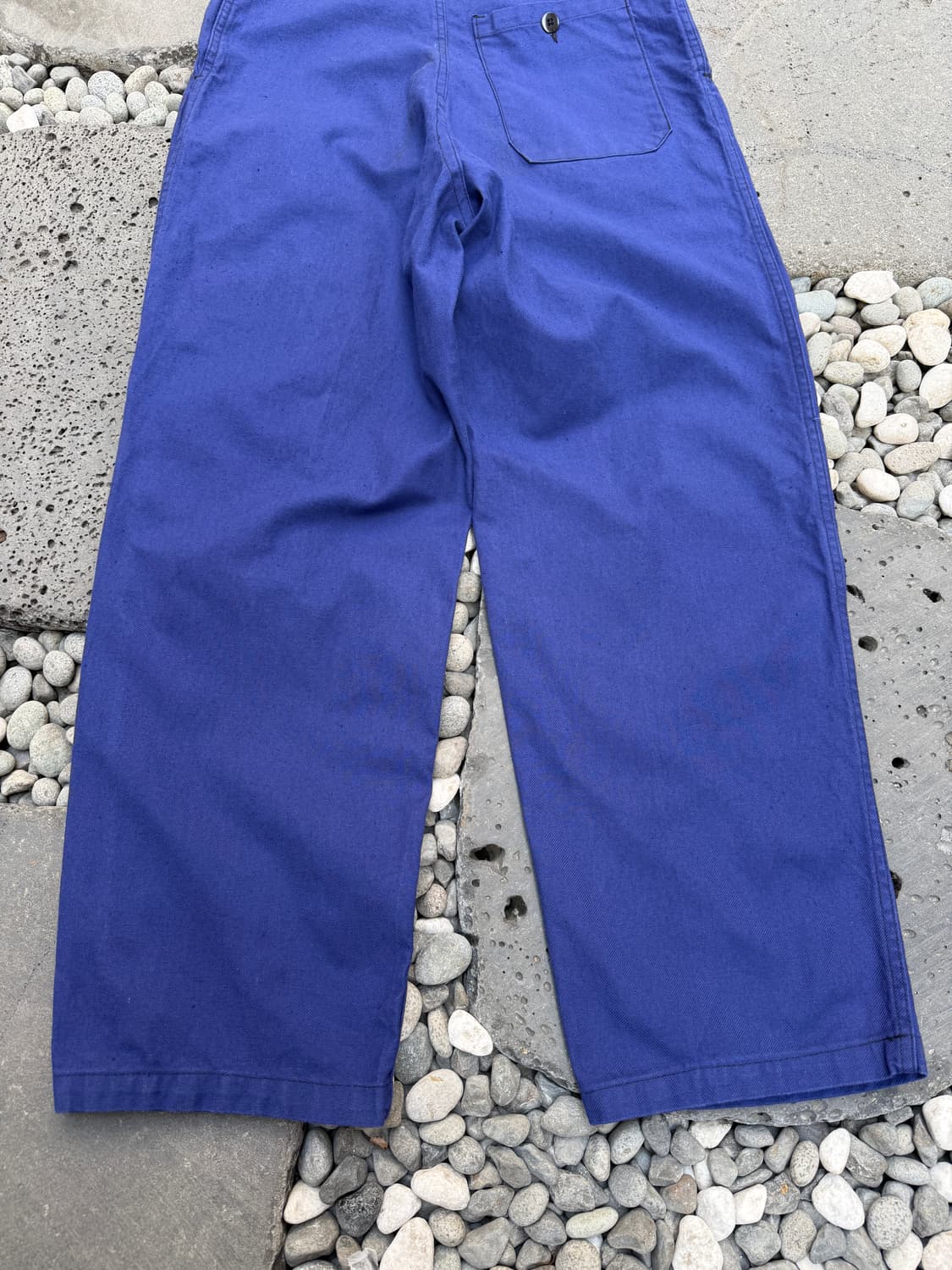 OLD VINTAGE NAVY BLUE WIDE 빈티지 프렌치워크팬츠 상품이미지8