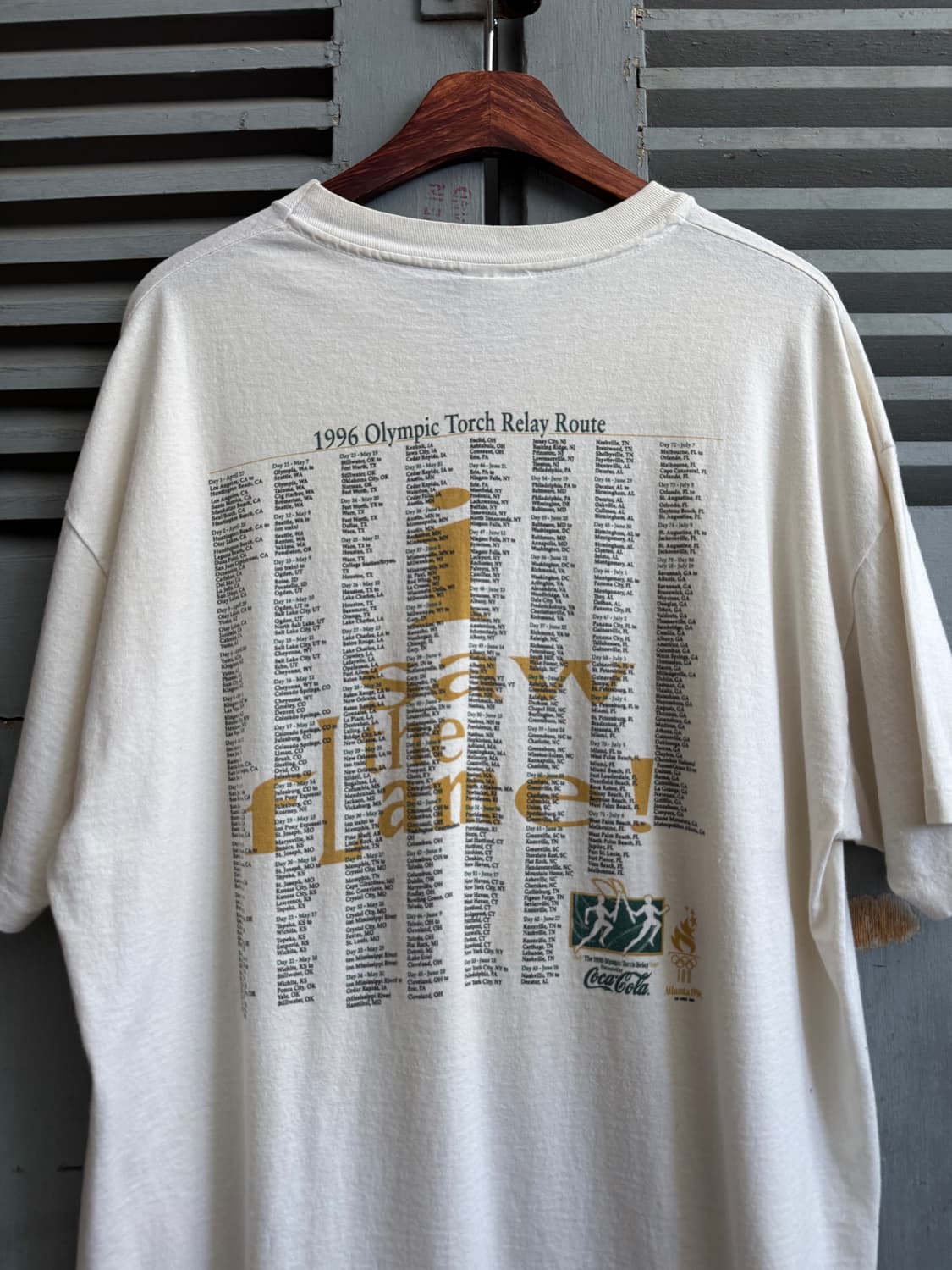 [XL]1996 애틀랜타 올림픽 코카콜라 릴레이 티셔츠 상품이미지6