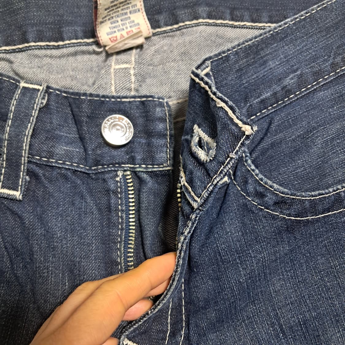 트루릴리젼 스트레이트 남성 청바지 31사이즈 상품이미지5