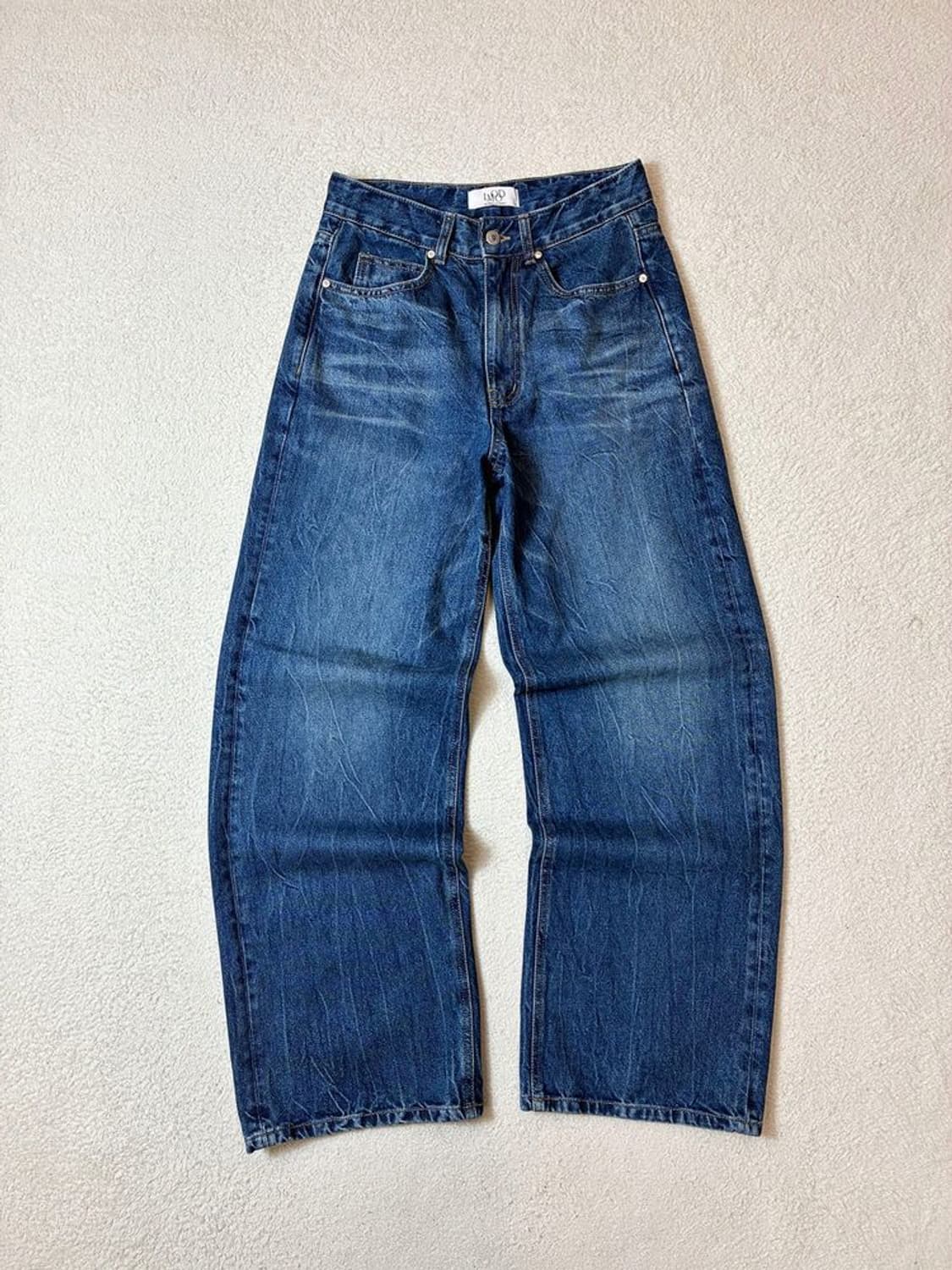 엘무드 LMOOD 워싱 와이드 데님 팬츠 PN6971 상품이미지1