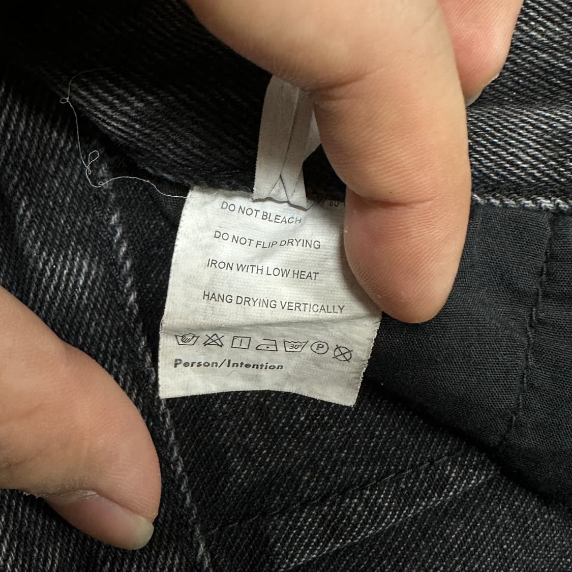 흑청 워싱 데님 디테일 팬츠 상품이미지7