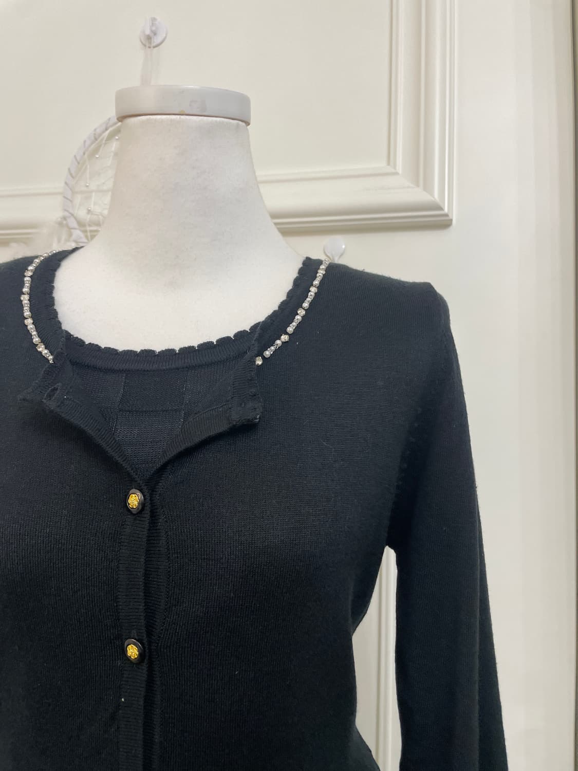 black pearl point cardigan&basic square 상품이미지6