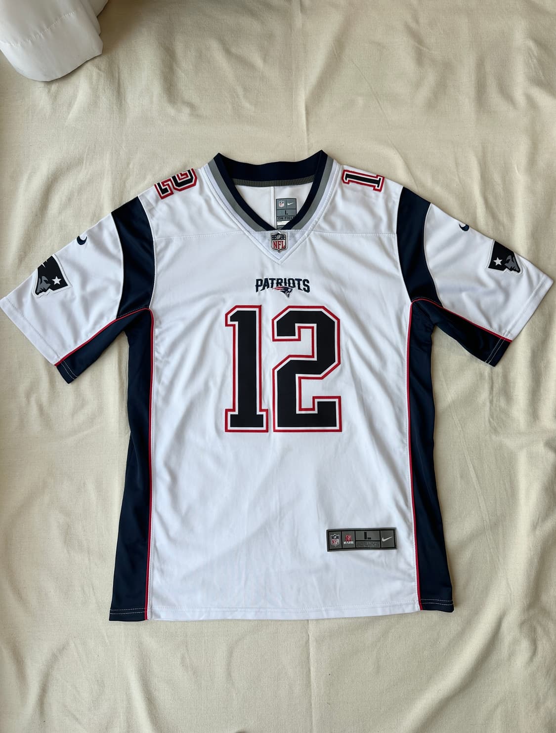 나이키 뉴잉글랜드 패트리어츠 톰 브래디 NFL 져지 화이트 L 상품이미지1