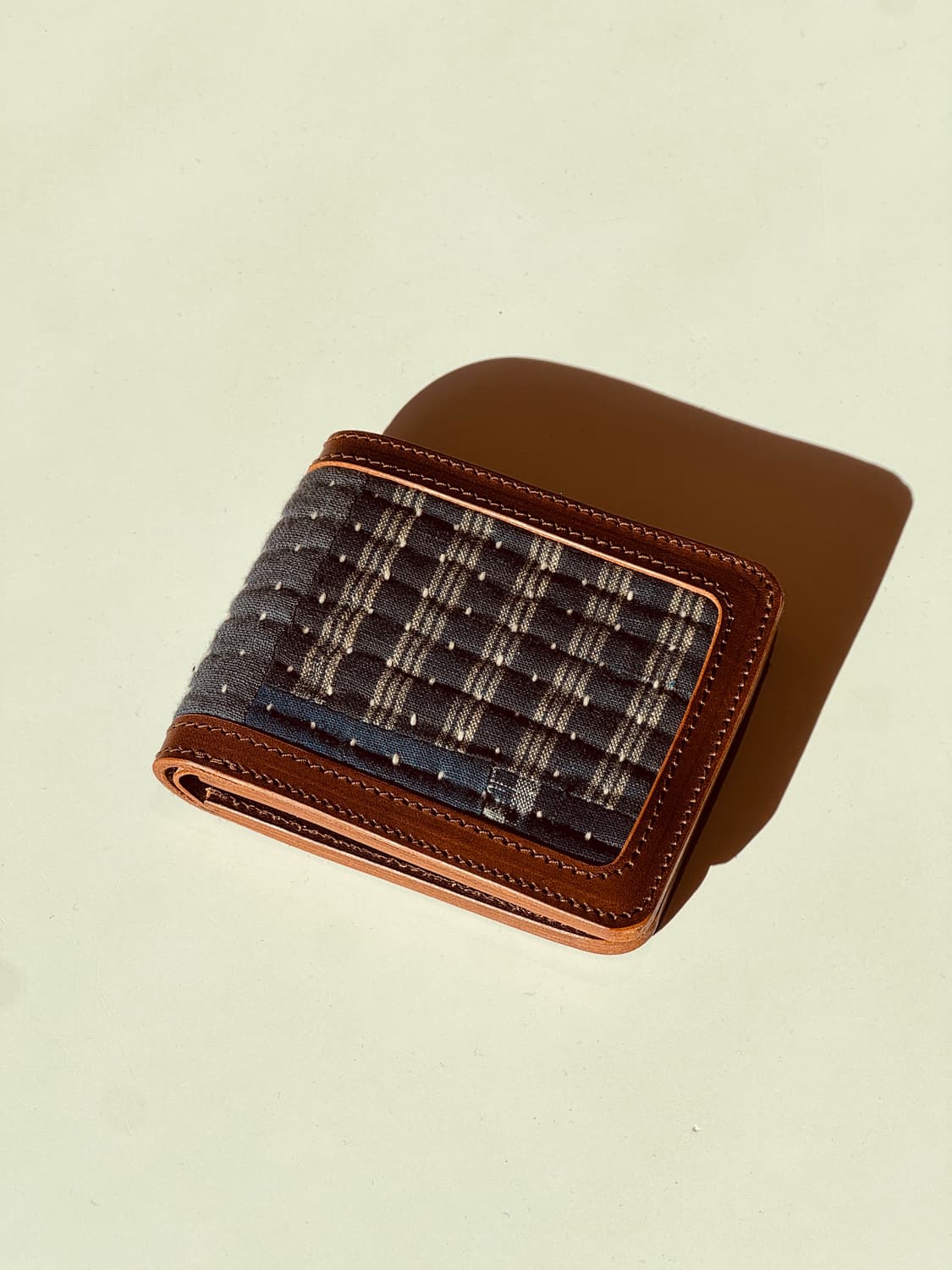 사시코 스티치 데님 반지갑 상품이미지1