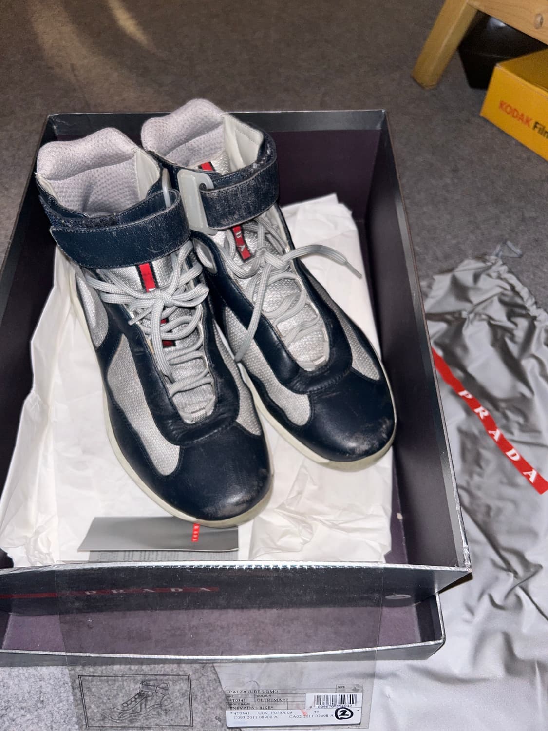 Prada 아메리카컵 하이 7 (270~275) 풀 박스 상품이미지2