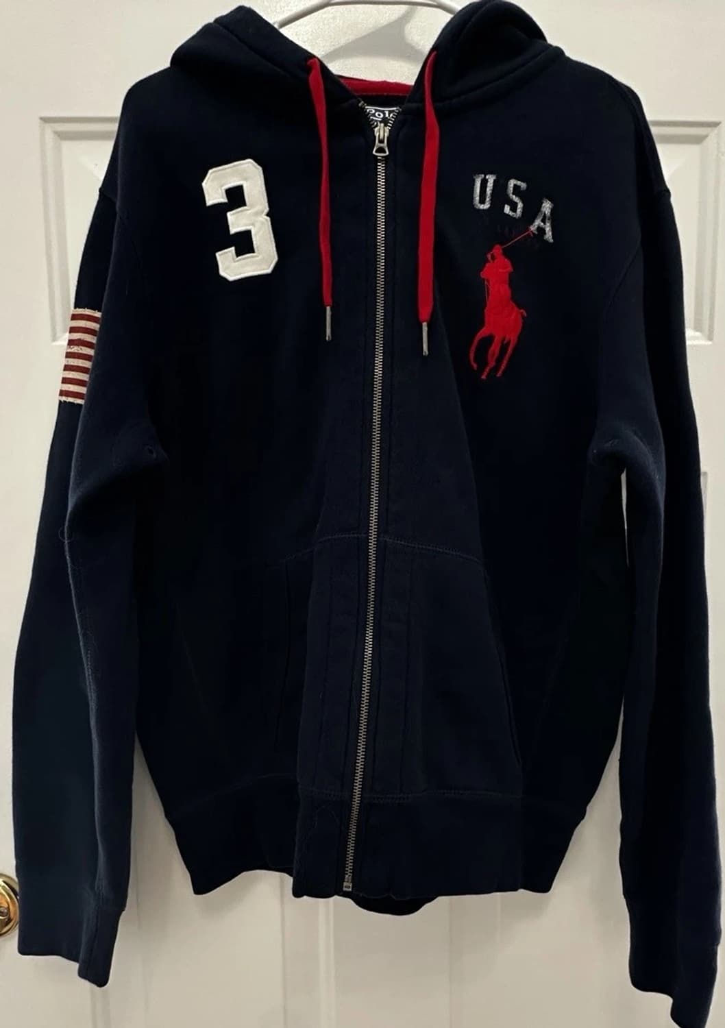 폴로 랄프로렌 빅포니 USA 성조기 후드 집업 상품이미지1