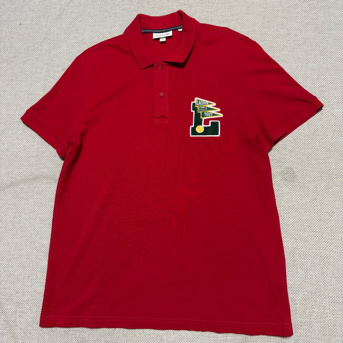 라코스테 레귤러 핏 자수 반팔 카라티 상품이미지1